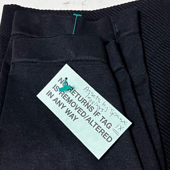 SPANX Assets Leggings Womens Plus Sz 1X Black Ponte Shaping Shapewear Pull On - Picture 6 of 10